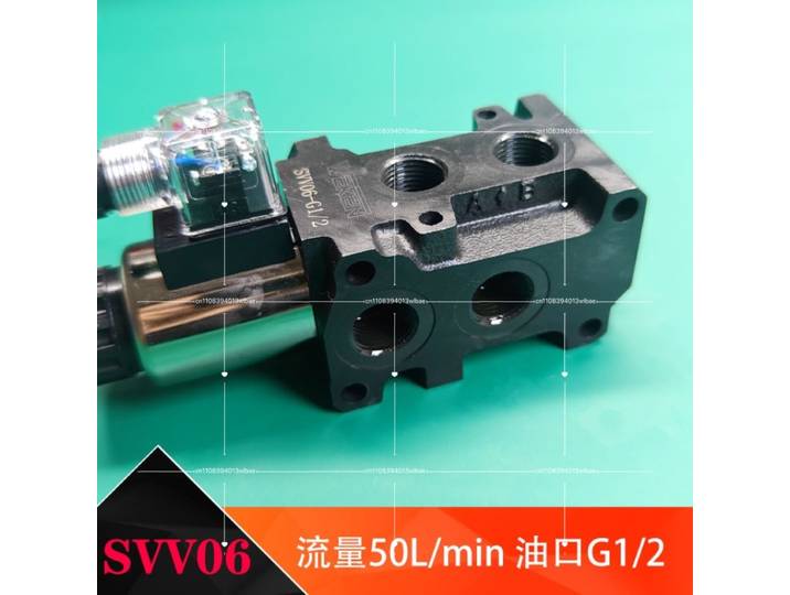Vanne de dérivation solénoïde 24v 12v, commande hydraulique multidirectionnelle, SVV06