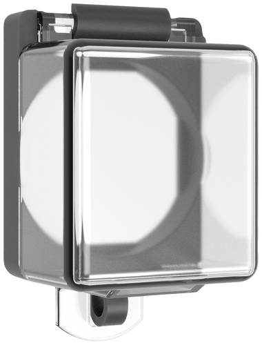 BACO LWA0226 224188 Schutzhaube absperrbar Schwarz, Transparent 1St.