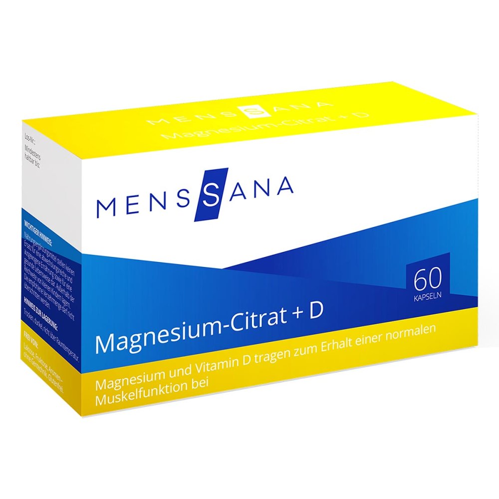 MensSana AG Magnesium-Citrat+D MensSana Kapseln 11161628