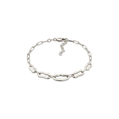 Armkette ELLI "Armband Gliederarmband 925 Sterling Silber" Gr. 16, silber, Armbänder, Damen, Silber 925 (Sterlingsilber), Armkette