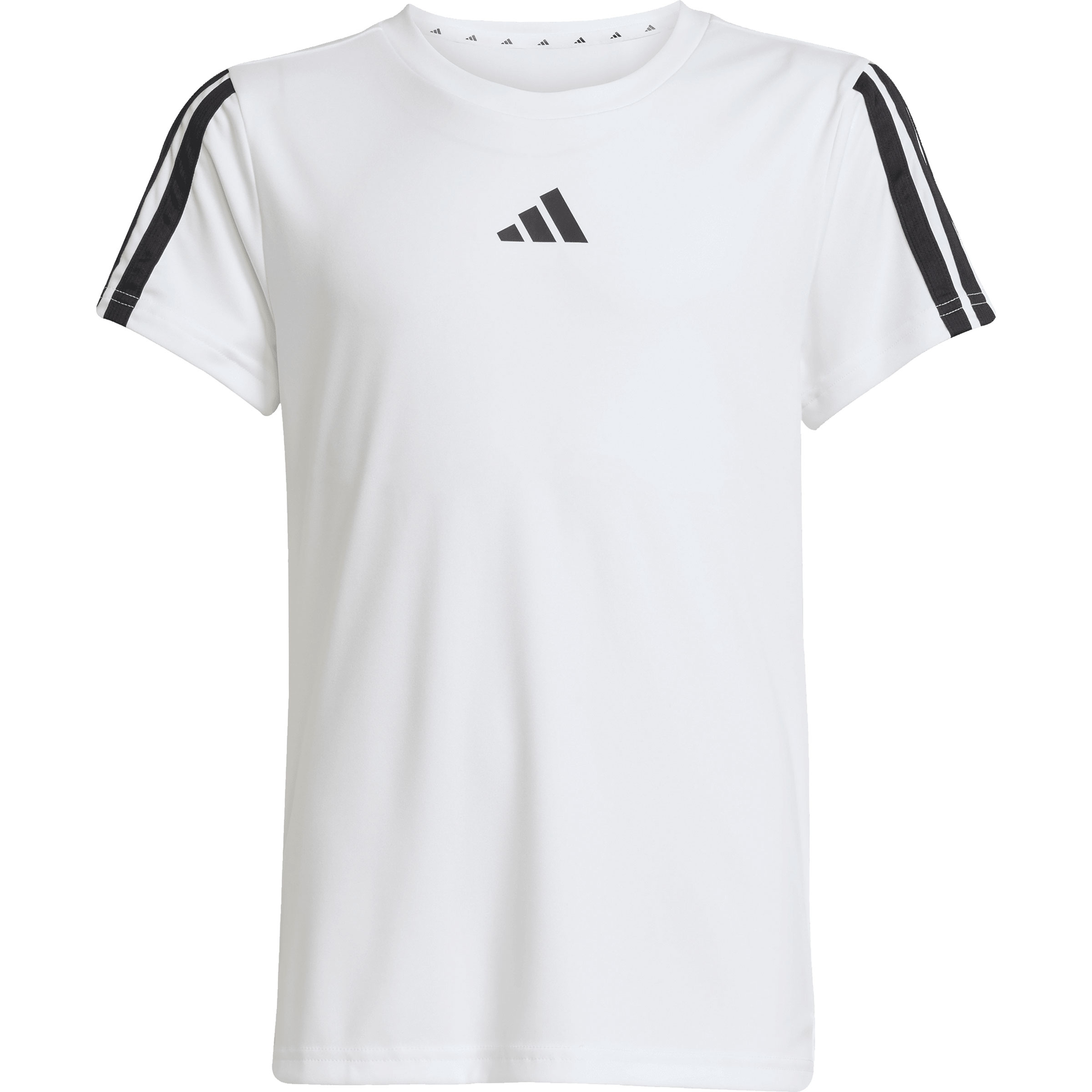 adidas Essentials 3-Stripes Kinder T-Shirts weiss Größe 140 Laufen | Lifestyle | Training & Fitness Elastisch