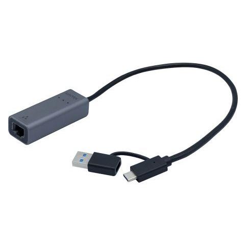Générique Usb-Cgigabit Ethernet Converter + USB Type-A Plug Adapter (USB-C, RJ45 (1x)) (ECF-310761)