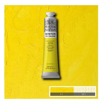 Winsor & Newton Winton oil 200ml lemon yellow hue 346 (200 ml) (1437346)