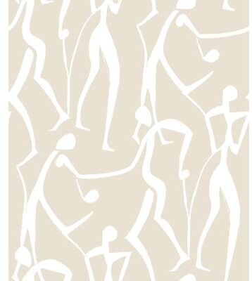 York Wallcoverings Joyful Dancers Nude Wallpaper