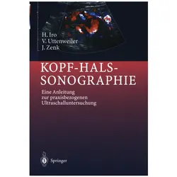 Kopf-Hals-Sonographie, Fachbücher von Heinrich Iro, V Uttenweiler, J Zenk