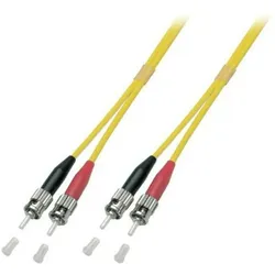 Danicom OS2 duplex Glasfaserkabel ST-ST 10m (10 m), Netzwerkkabel