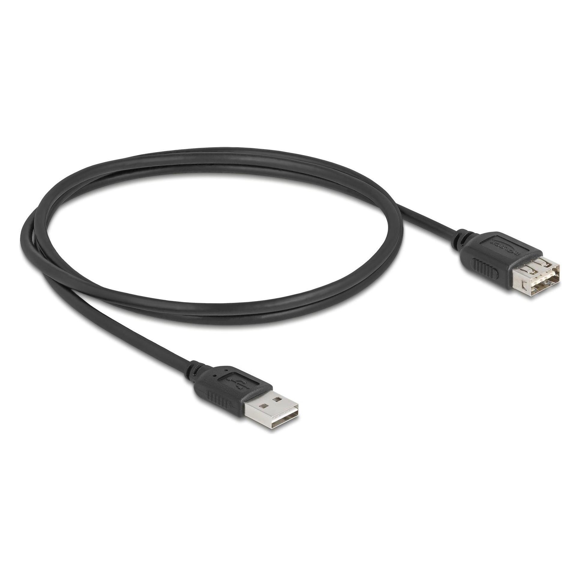 Delock USB 2.0 Verlängerungskabel EASY USB Typ-A Stecker zu Typ-A Buchse 1 m (1 m, USB 2.0) (81512)