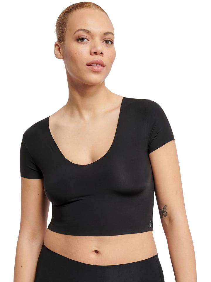 Sloggi Shirt "Zero Feel 2.0" in Schwarz - S