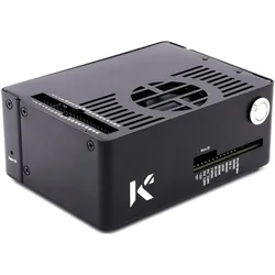 Kksb Gehäuse für NVIDIA Jetson Orin Nano Developer Kit, pulverbeschichteter Stahl, schwarz, PC Gehäuse, Schwarz