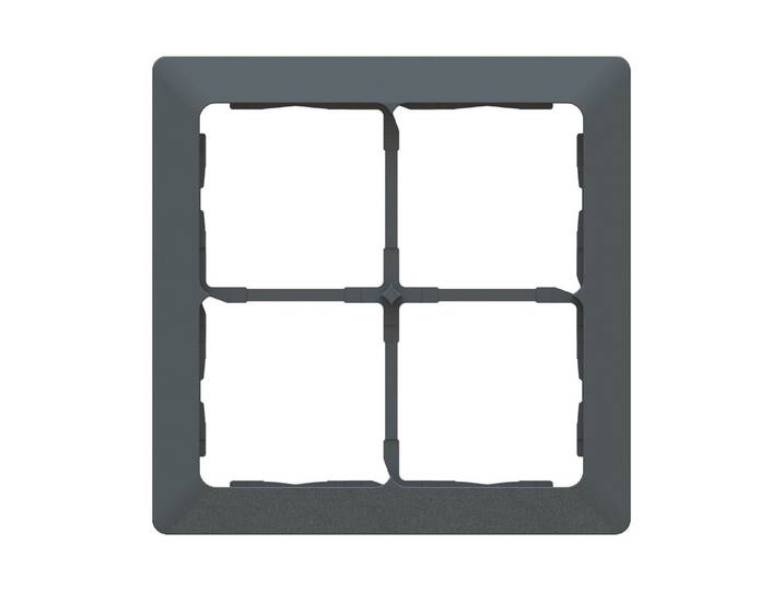 Max Hauri Abdeckrahmen Gr.2x2 UP inkl. Designprofil anthrazit