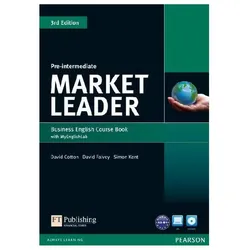 Market Leader 3rd Edition Pre-Intermediate Coursebook (with DVD-ROM incl. Class Audio) & MyLab, Schulbücher von David Falvey, Simon Kent, David Cotton