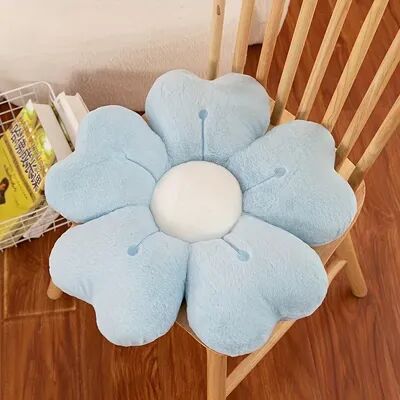 Inspire Daily Merch Daisy Seat Cushion Sunflower Pillow Flower Mat Plush Toy Mat Office Mat Christmas Gift blue