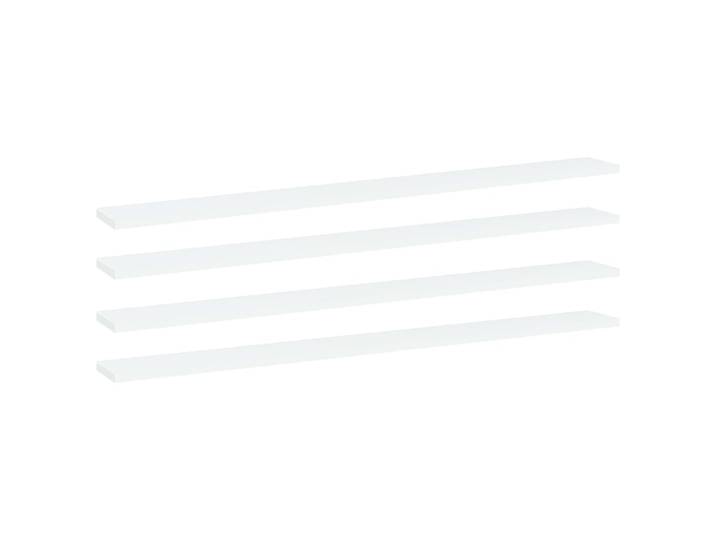 vidaXL Bücherregal-Bretter 4 Stk. Weiß 100x10x1,5 cm Holzwerkstoff