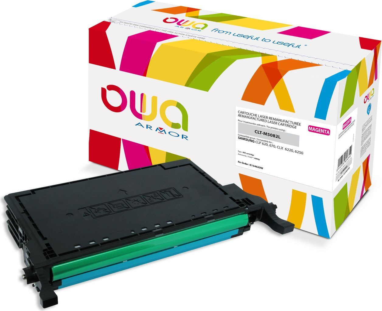 Armor Print OWA Magenta gerecyclede tonercartridge