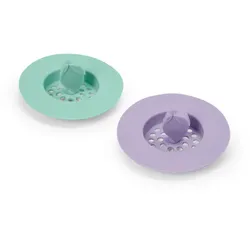 Tchibo - 2 Silikon-Abflusssiebe - türkis