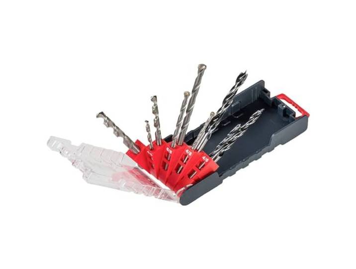 kwb PowerBox Combiboorset, 4-8 mm, 9-delig voor metaal, steen, hout