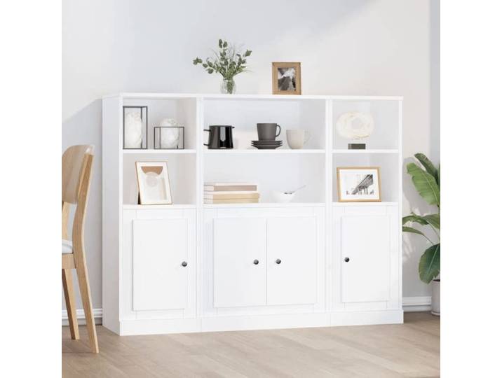 Maison Exclusive - Buffets 3 pcs blanc bois d'ingénierie