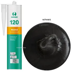 Ramsauer 120 Neutral schwarz 1K Silikon Dichtstoff 310ml Kartusche