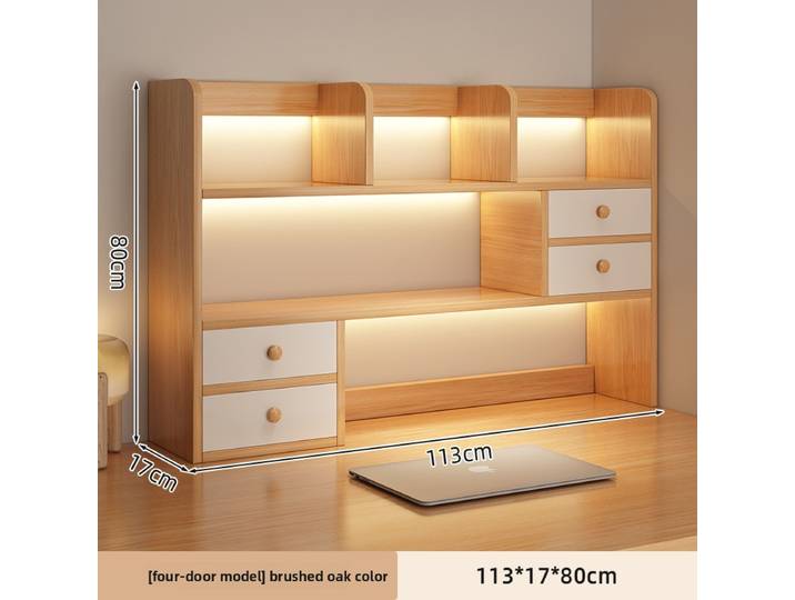 Nouvelle étagère de bureau multi-niveaux pour chambre, bureau, salon – Meuble de rangement simple pour livres