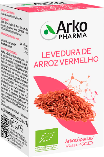 Arkopharma Levedura de Arroz Vermelho 45 cápsulas