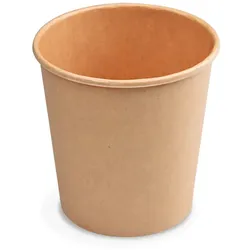 Pappbecher (FSC Mix/PE) kraft Ø73mm 200ml `0,18L/7oz/S`