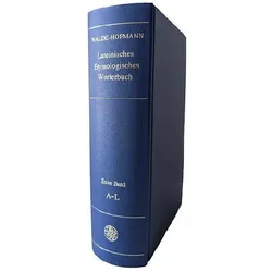 Lateinisches etymologisches Wörterbuch (Band 1): A-L, Fachbücher von Alois Walde, J B Hofmann