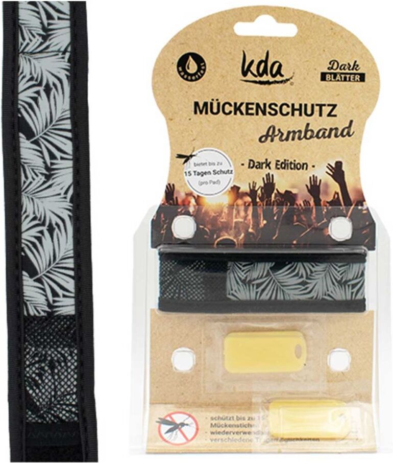 Kda Mückenschutz Armband Blätter Grau 1stk