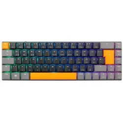 CHERRY xtrfy MX-LP 2.1 (DE, Kabelgebunden, Kabellos), Tastatur, Grau, Schwarz
