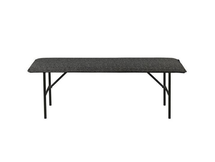 Banc tissu gris foncé