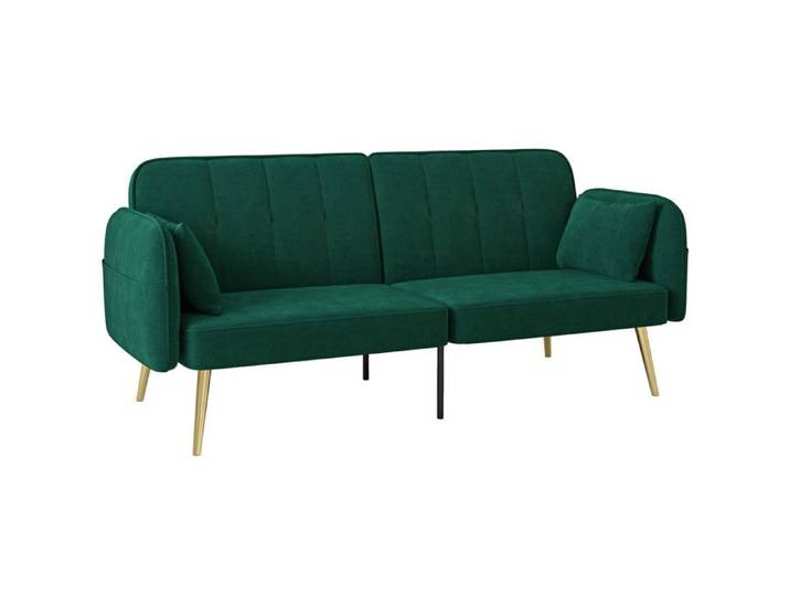 Canapé 2 places style Art Déco MAELO vert émeraude