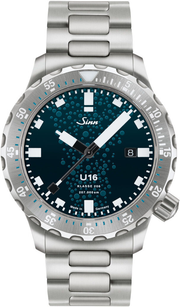 Sinn U16 The Diving Watch 1026.010 teräsrannekkeella