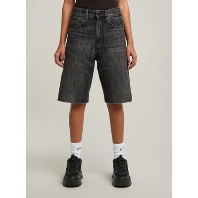 Shorts G-STAR "Type 96 Loose Shorts", Damen, Gr. 23, faded scoria grau, Obermaterial: 100% Baumwolle, Hosen Shorts