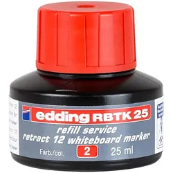 edding Whiteboardmarker retract 12 RBTK 25 Nachfülltinte rot 25 ml