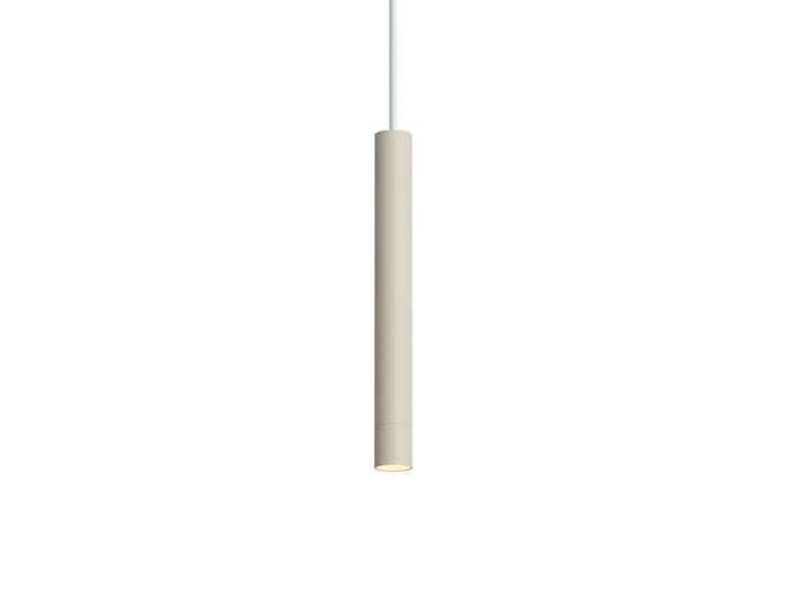 Suspension moderne beige et blanche pour système de rail