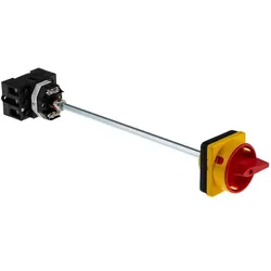 RS PRO Trennschalter 25A 3-polig, Schalter + Taster, Rot, Gelb