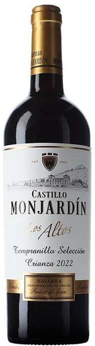 Castillo de Monjardín Tempranillo Los Altos 2022 - Vino Tempranillo de España con 14% de Graduación