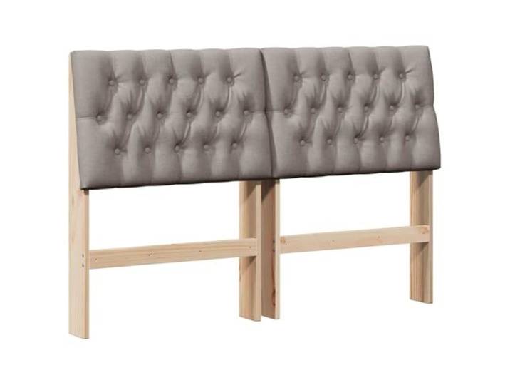 HGLADYU Rechteckiges minimalistisches Kopfteil aus massivem Kiefernholz für EIN Bett 150 cm mit gepolsterter Oberfläche
