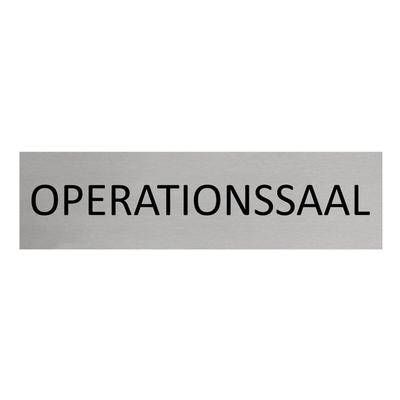 CombiCraft Aluminium Türschild Operationssaal 165x45mm mit 3M-Tape