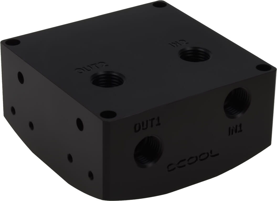 Alphacool Eisdecke D5 Aufsatz - Black Acetal G1/4 - (VPP755/VPP6...