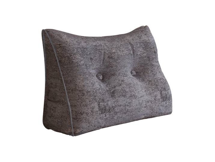 Vercart Keilkissen Samt Ergonomisches 60cm, Grau, Mode, Rechteckig, 20x60 cm, Heimtextilien, Wohntextilien, Kissen, Rückenkissen