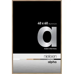 Nielsen Aluminium-Bilderrahmen Alpha  Normalglas / Floatglas / Eiche / 40 x 60