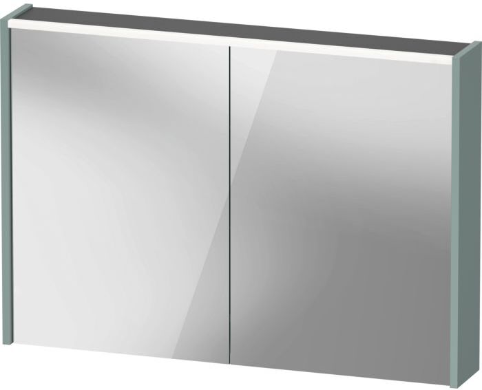 Duravit D-Code Spiegelschrank Verspiegelt DC71070HGHG0000 1000x700x148, Fjordgrün Matt, Steckdose, LED Beleuchtung