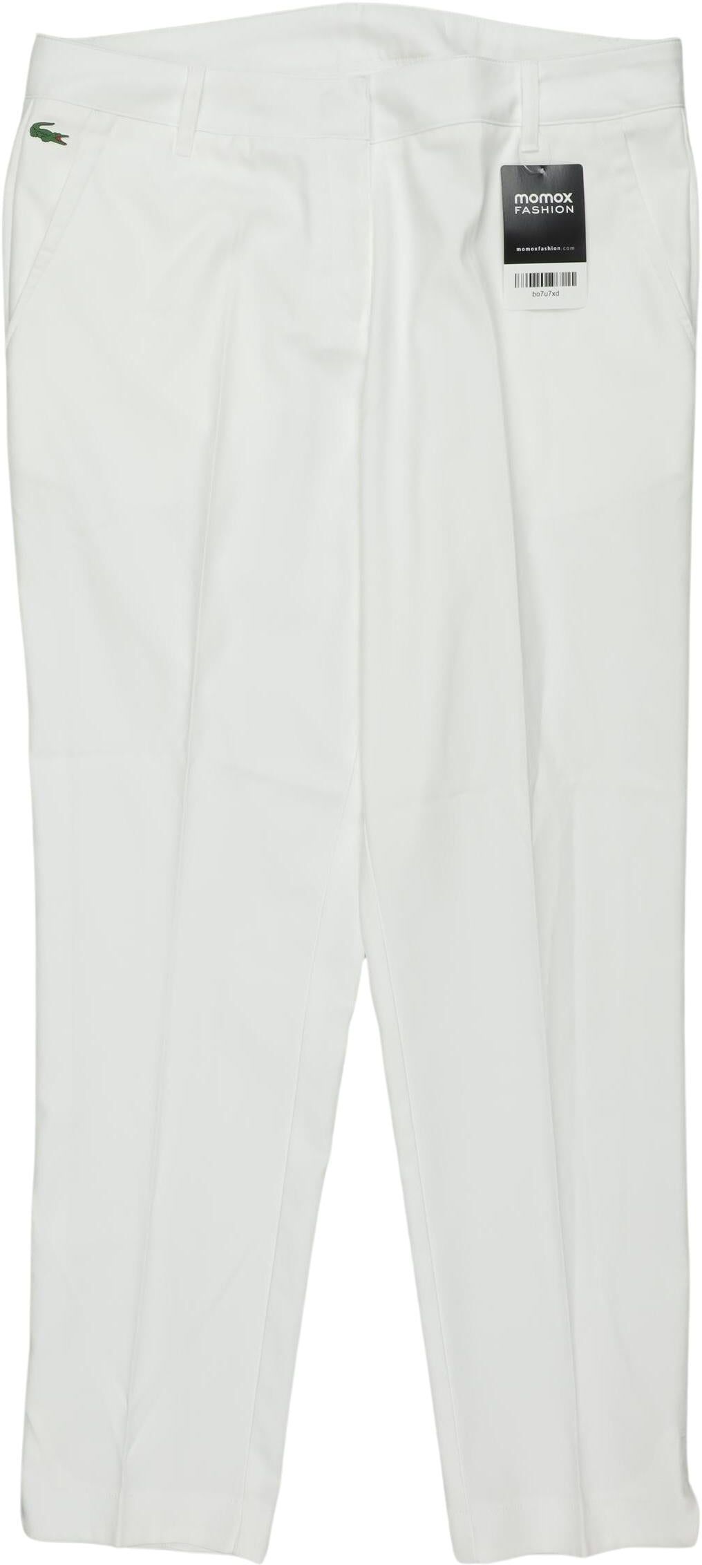 Lacoste Sport Damen Stoffhose, Weiß, Gr. EU 36, Synthetik - Second Hand