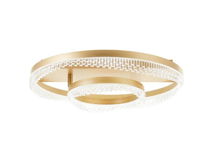 LED-Deckenleuchte Ø 60cm Gold/Gold Aluminium, pulverbeschichtet Acrylglas LED LED-Platine