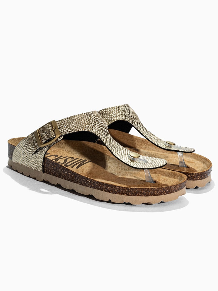 BACKSUN Zehentrenner "Singapore" in Gold - 40
