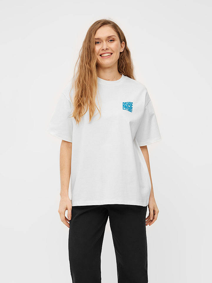 Derbe Shirt in Weiß - S