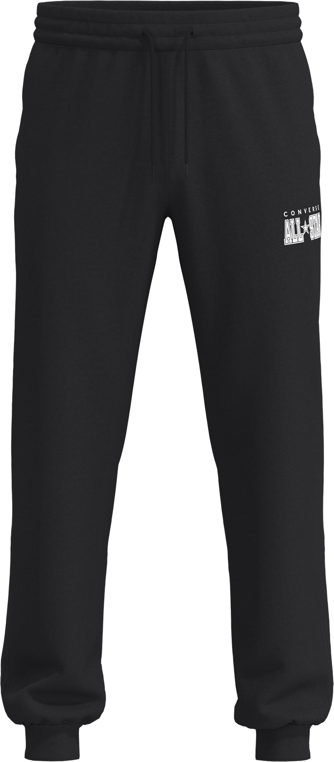 Jogginghose CONVERSE "CONVERSE ARCH ALL STAR PANT", Herren, Gr. XL, N-Gr, schwarz (converse schwarz), Obermaterial: 100% Baumwolle, Hosen Jogginghose, sportliche Jogginghose, aus Baumwolle und Polyester converse schwarz XL, N-Gr
