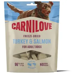 Carnilove Freeze Dried 10 x 60g Hundesnack Pute & Lachs 10 x 60g