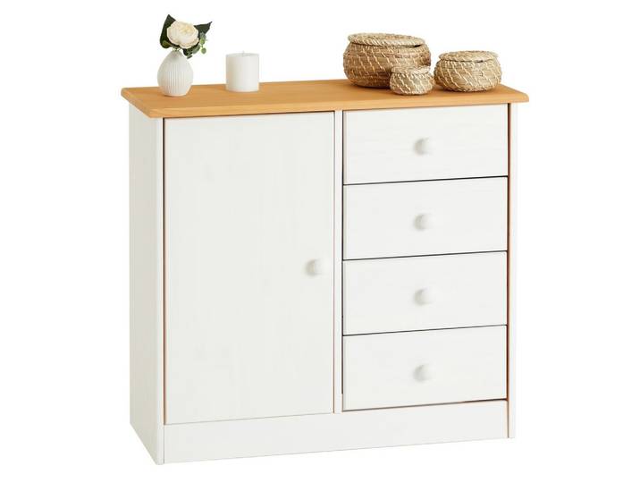 KOMMODE RONDO weiß/braun