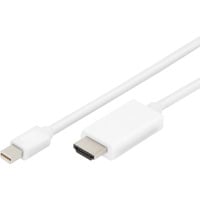 Adapterkabel mini DisplayPort > HDMI 4K weiß, 2 Meter